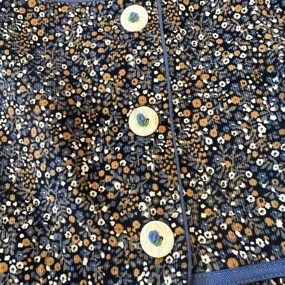 The Proper Peony Camillia Corduroy Floral Dress Size 7 - Picture 6 of 9